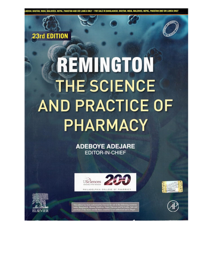 REMINGTON The Science and Practice of Pharmacy 23/e 2021 by Adejare A