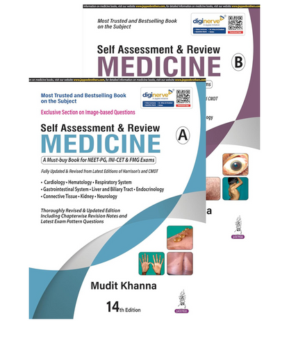 Self Assessment & Review Medicine (2 Vols Part A & B) Reprint 14/e 2026 By Mudit Khanna