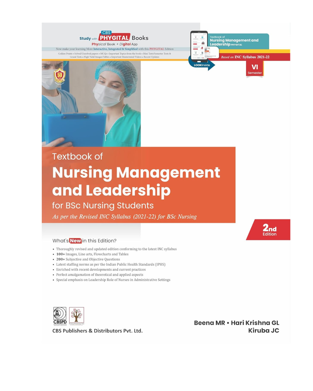 Textbook of Nursing Management and Leadership for BSc Nursing Students 2/e 2025 by M.R. Beena