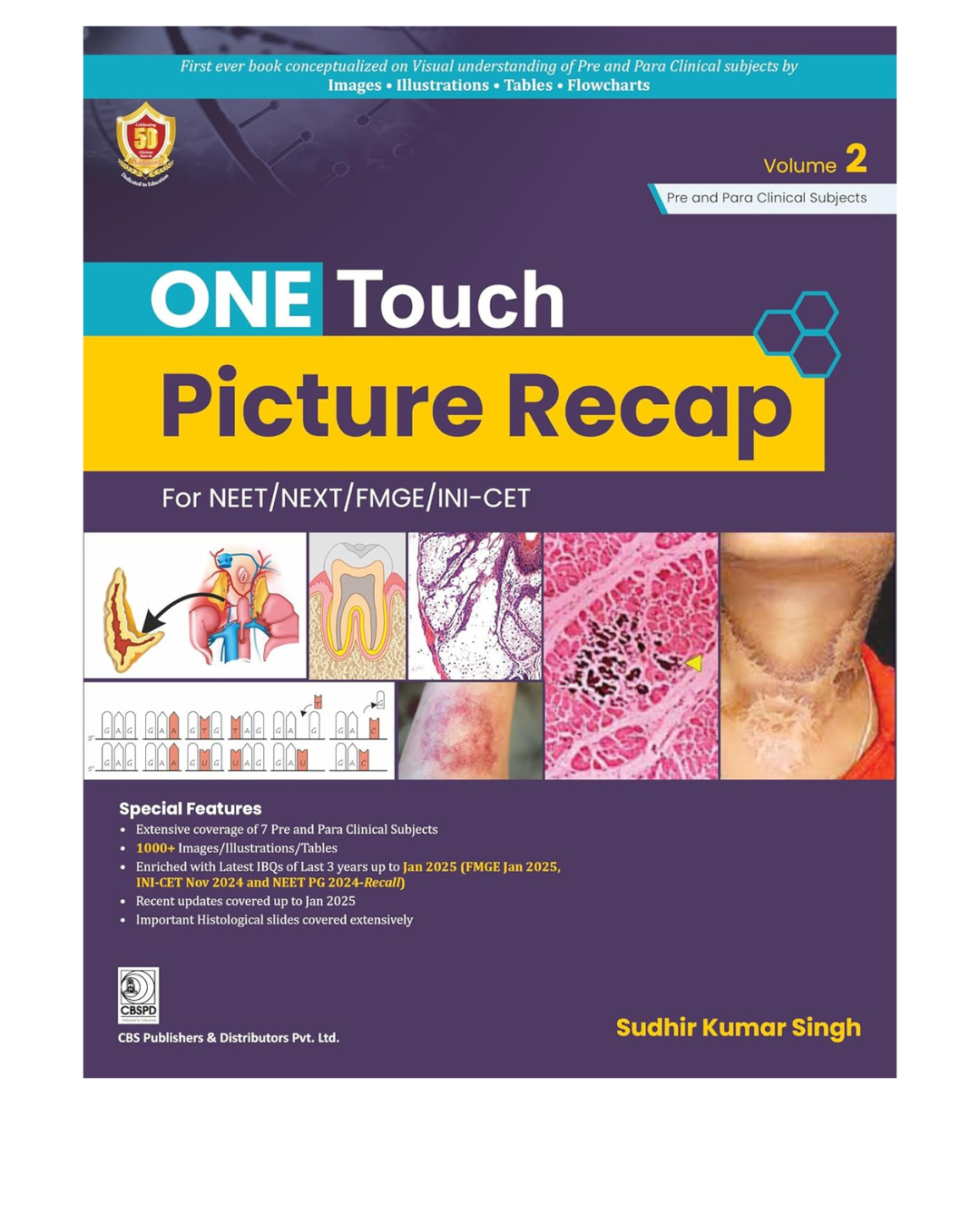 One Touch Picture Recap Vol 2 for NEET/NEXT/FMGE/INI-CET - 2025 by Sudhir Kumar Singh