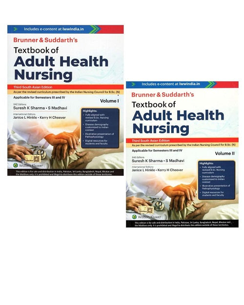 Brunner and Suddarth's Textbook of Adult Health Nusring (2 Vol Set) 3rd (SAE) 2025