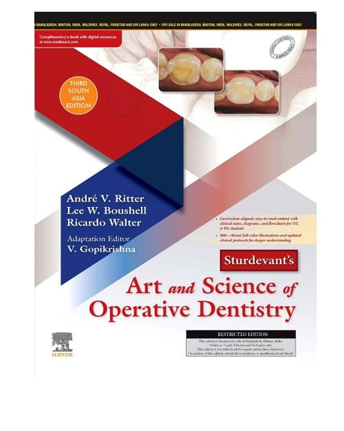 Sturdevant's Art and Science of Operative Dentistry by V Gopikrishna 3rd SAE 2026