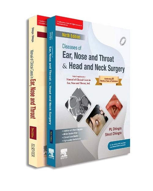 Dhingra's Diseases Of Ear, Nose And Throat, & Head and Neck Surgery 9/e 2025