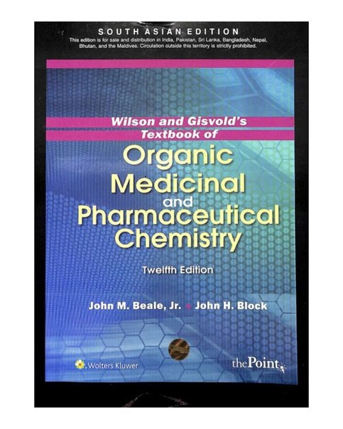 Wilson And Gisvolds Textbook Of Organic Medicinal And Pharmaceutical Chemistry 12 SAE 2026