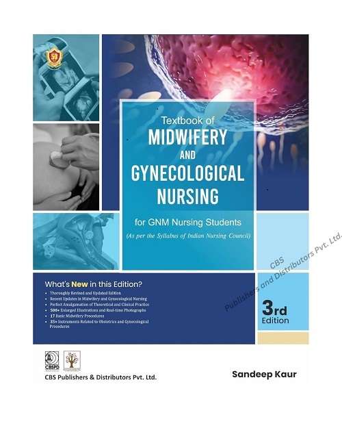 Textbook Of Midwifery And Gynecological Nursing For GNM Nursing Students By Sandeep Kaur 3/e 2026