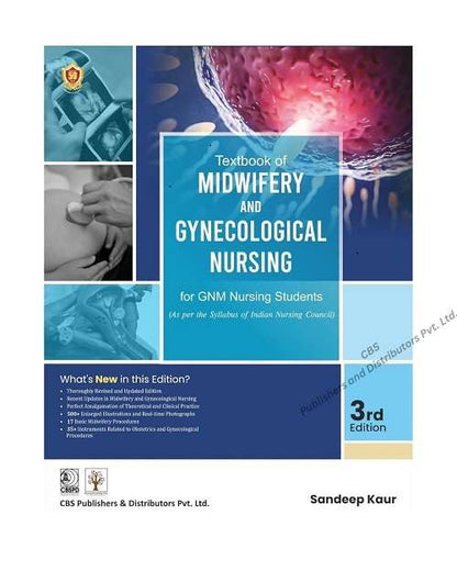 Textbook Of Midwifery And Gynecological Nursing For GNM Nursing Students By Sandeep Kaur 3/e 2026