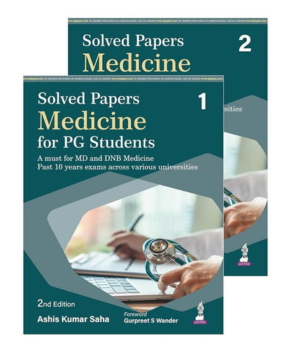 Solved Papers Medicine for PG Students (2 vol set) by Ashis Kumar Saha 2/e 2026
