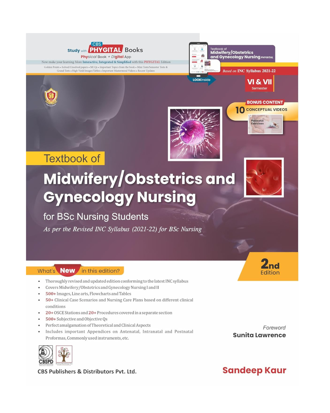 Textbook of Midwifery/Obstetrics and Gynecology Nursing for BSc Nursing Students 2/e 2024 by Sandeep Kaur