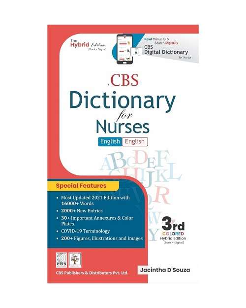 CBS Dictionary for Nurses 3/e 2021 Jacintha D'souza