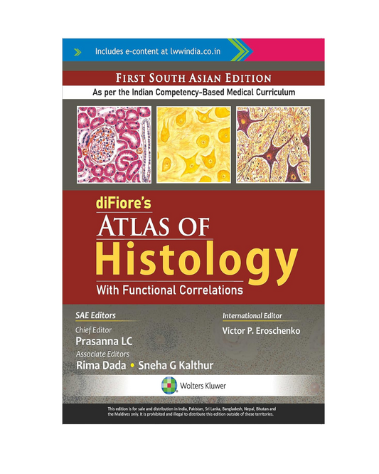 Difiore’s Atlas of Histology with Functional Correlations 1st SAE 2022 by Prasanna L.C