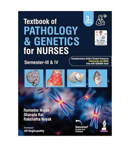 Textbook of Pathology and Genetics for Nurses (3rd & 4th Semester) by Ramadas Nayak 3/e 2026