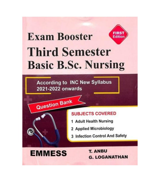 Exam Booster 3rd Semester Basic BSc Nursing 1/e 2023 by T Anbu