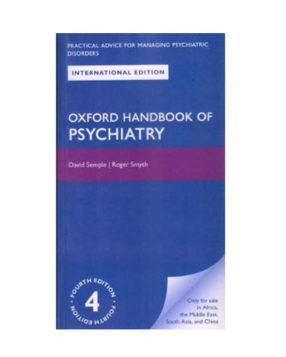 Oxford Handbook Of Psychiatry By David Semple 4/e 2022