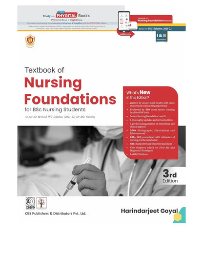 Textbook of Nursing Foundations for BSc Nursing I & II Semester 3/e 2025 by Dr Harinderjeet Goyal