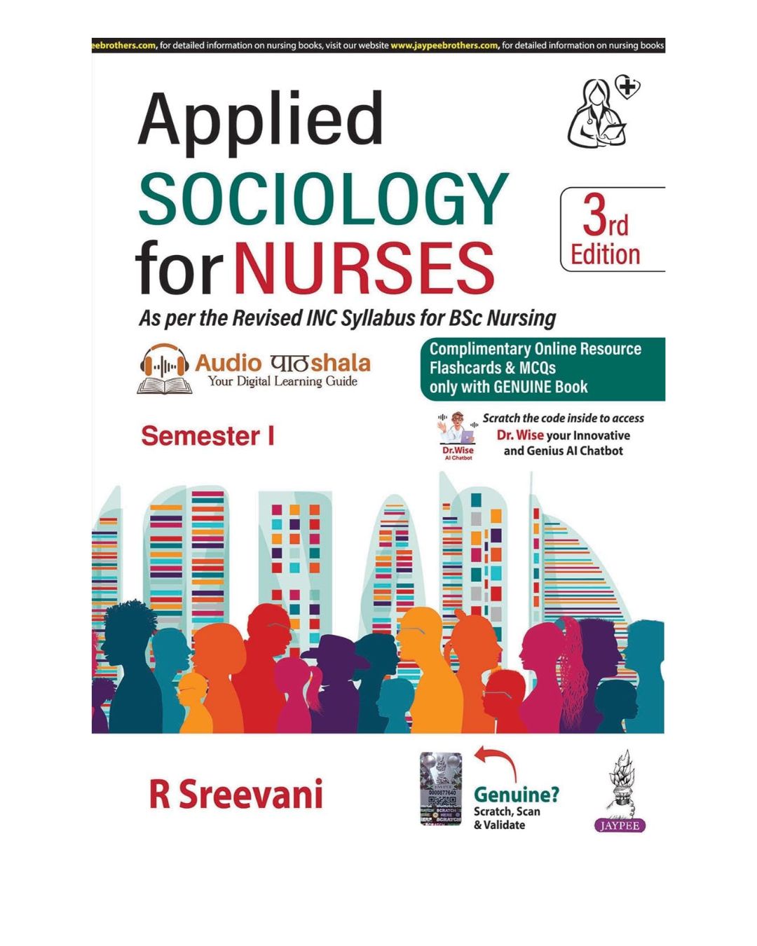 Applied Sociology For Nurses (Semester-1) by R Sreevani 3/e 2025