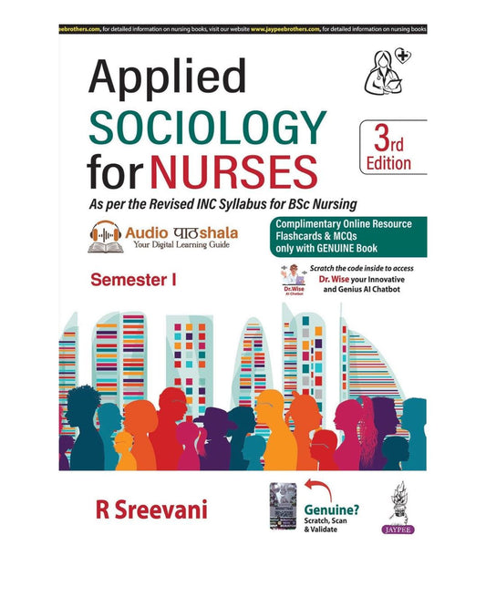 Applied Sociology For Nurses (Semester-1) by R Sreevani 3/e 2025
