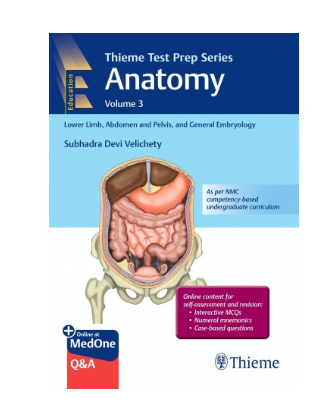 Thieme Test Prep Series Anatomy (Vol 3) by Subhadra Devi Velichety