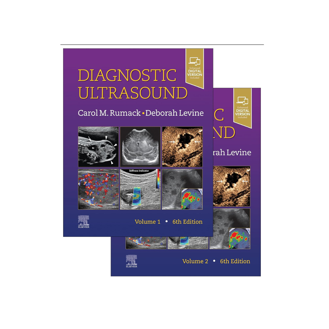 Diagnostic Ultrasound set of (2 Vol Set) By Carol M Rumack 6/e 2024