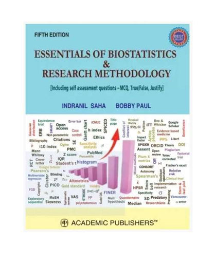 Essentials of Biostaticstics & Research Methodology by Indranil Saha 5/e 2025