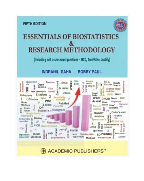 Essentials of Biostaticstics & Research Methodology by Indranil Saha 5/e 2025