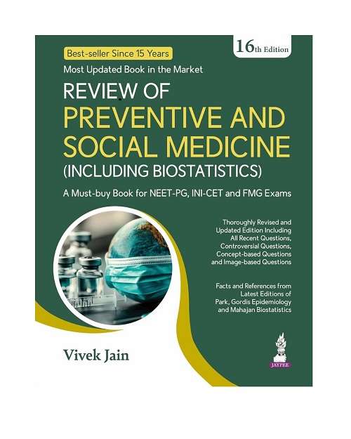 Review Of Preventive And Social Medicine (Including Biostatistics) by Vivek Jain 16/E 2026
