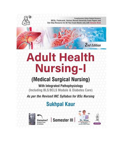 Adult Health Nursing-I (Medical Surgical Nursing) by Sukhpal Kaur 2/e 2026
