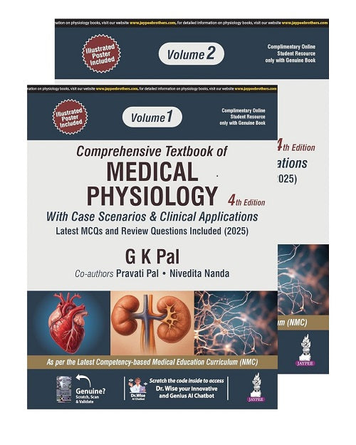 Comprehensive Textbook of Medical Physiology (2 Vol Set) by G K Pal 4/e 2025