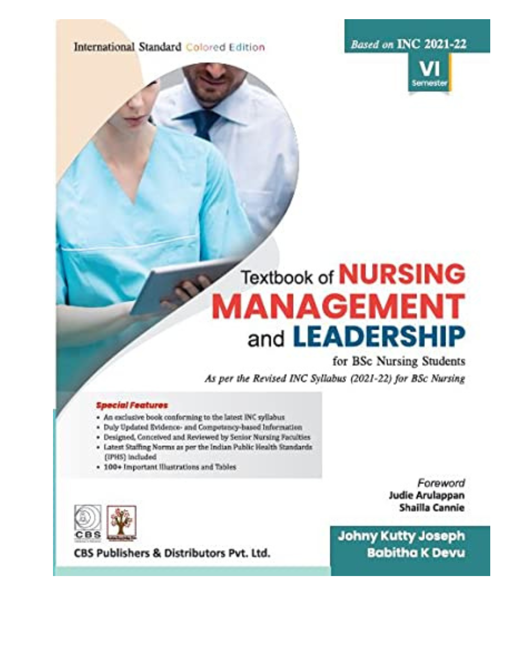 Textbook of Nursing Management and Leadership 6th Semester 2025 by Johny Kutty Joseph