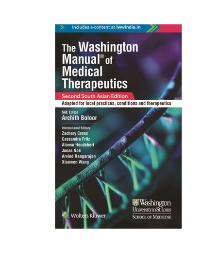 The Washington Manual of Medical Therapeutics by Zachary Crees 2nd South Asian Edition 2024