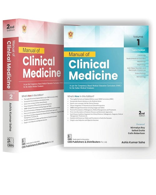 Manual of Clinical Medicine (2 Vol Set) 2/e 2025 by Dr. Ashis Kumar Saha