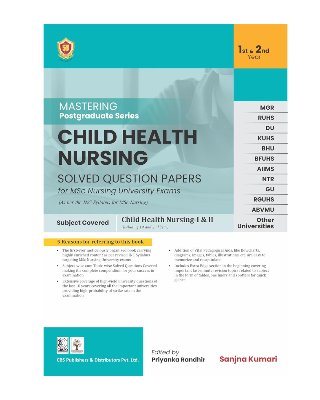 Mastering PG Series Child Health Nursing 2024 by Sanjna Kumari