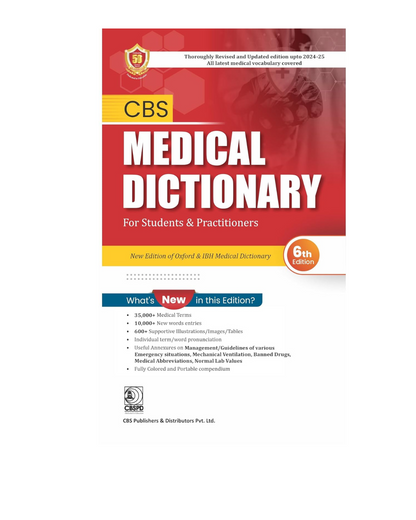 CBS Medical Dictionary for students and Practitioners 6/e 2024 by CBS