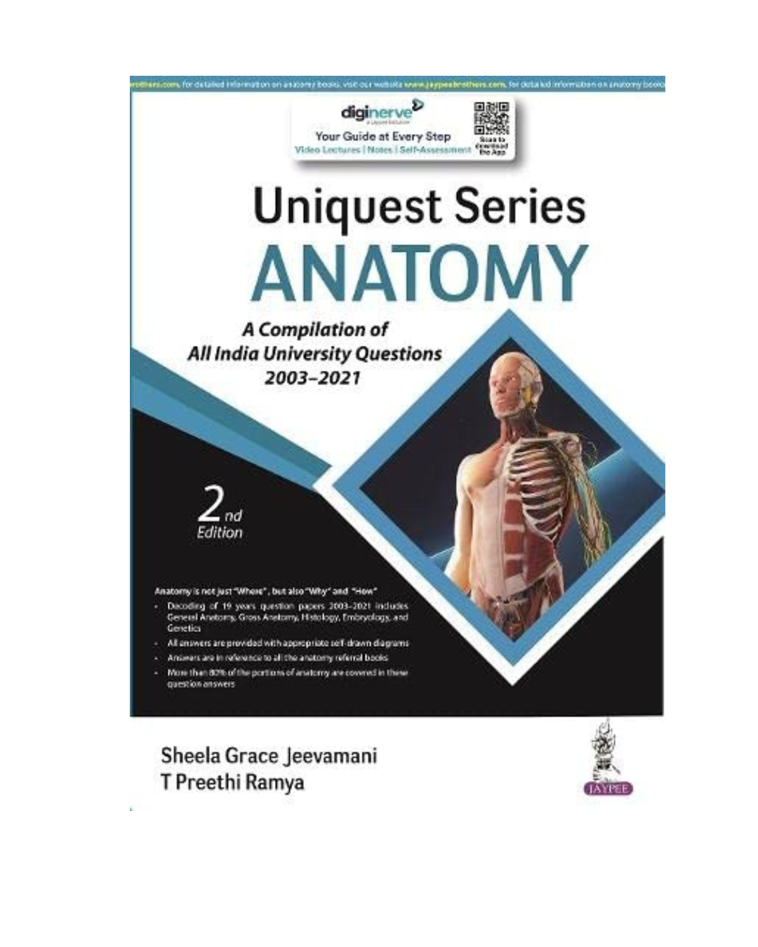 Uniquest Series Anatomy 2022 By Sheela Grace Jeevamani