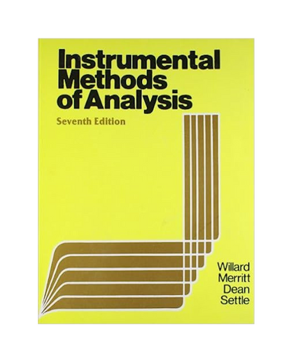 Instrumental Methods Of Analysis 7Ed By Willard