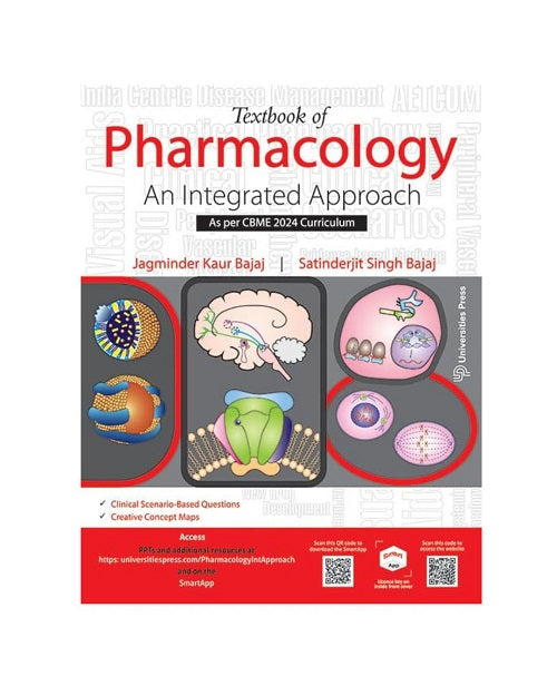 Textbook of Pharmacology: An Integrated Approach 1/e 2025 by Dr Jagminder Kaur Bajaj