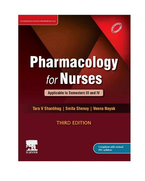 Pharmacology for Nurses 3/e 2023 by Shanbhag