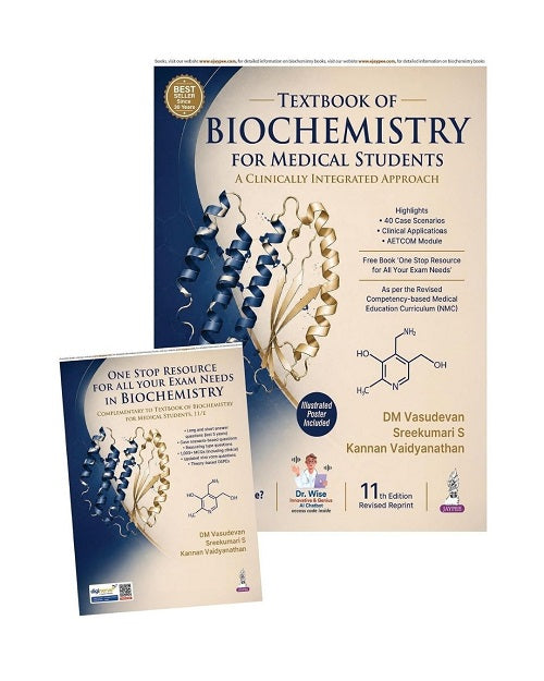 Textbook of Biochemistry for Medical Students by DM Vasudevan 11/e 2027