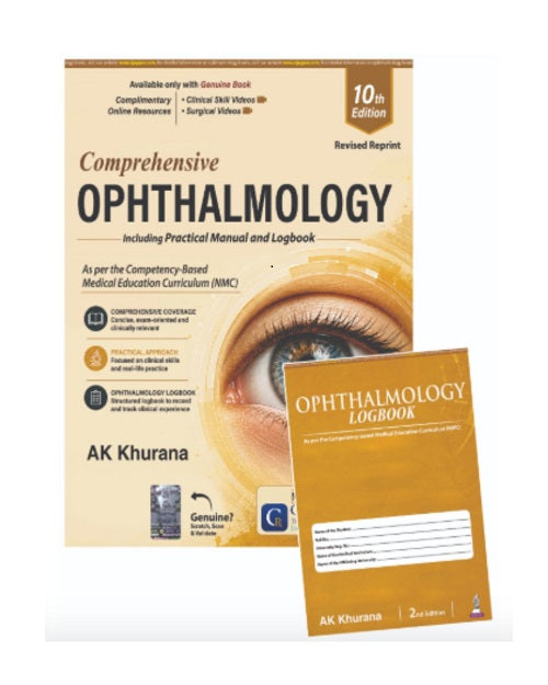Comprehensive Ophthalmology 10/e 2025 by AK Khurana