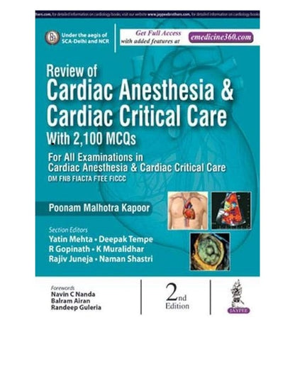 Review of Cardiac Anesthesia & Cardiac Critical Care with 2,100 MCQ's By Poonam Malhotra Kapoor