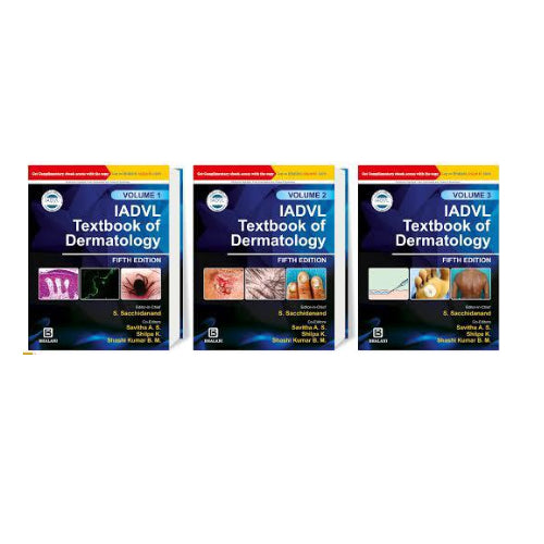IADVL Textbook Of Dermatology (Set of 3 Volumes) 5/e 2022 By Sacchidanand