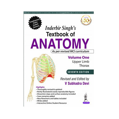 Inderbir Singh's Textbook Of Anatomy(Vol. 1) : Upper Limb And Thorax