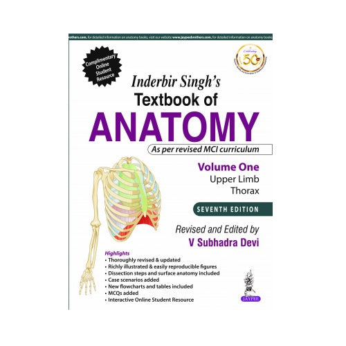 Inderbir Singh's Textbook Of Anatomy(Vol. 1) : Upper Limb And Thorax