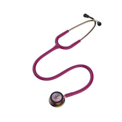 3M™ Littmann® Classic III™ Monitoring Stethoscope Raspberry Tube, Rainbow-Finish (5806)