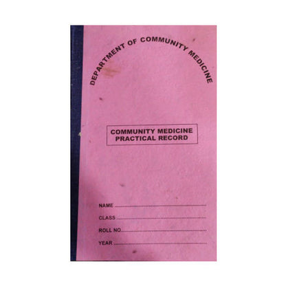 Community Medicine Practical Record (RGUHS)