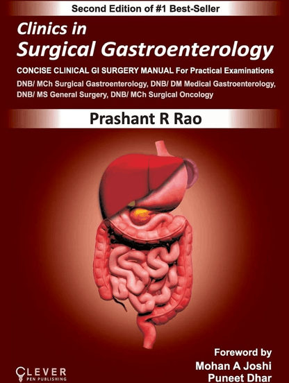 Clinics in Surgical Gastroenterology 2/e 2024 Completely updated in 4 Color by Dr Prashant Rao (Copy)