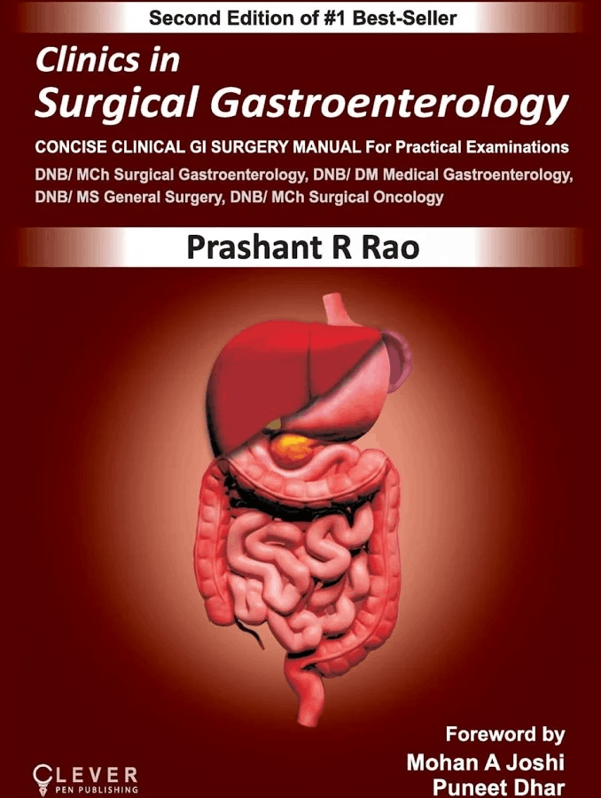 Clinics in Surgical Gastroenterology 2/e 2024 Completely updated in 4 Color by Dr Prashant Rao (Copy)