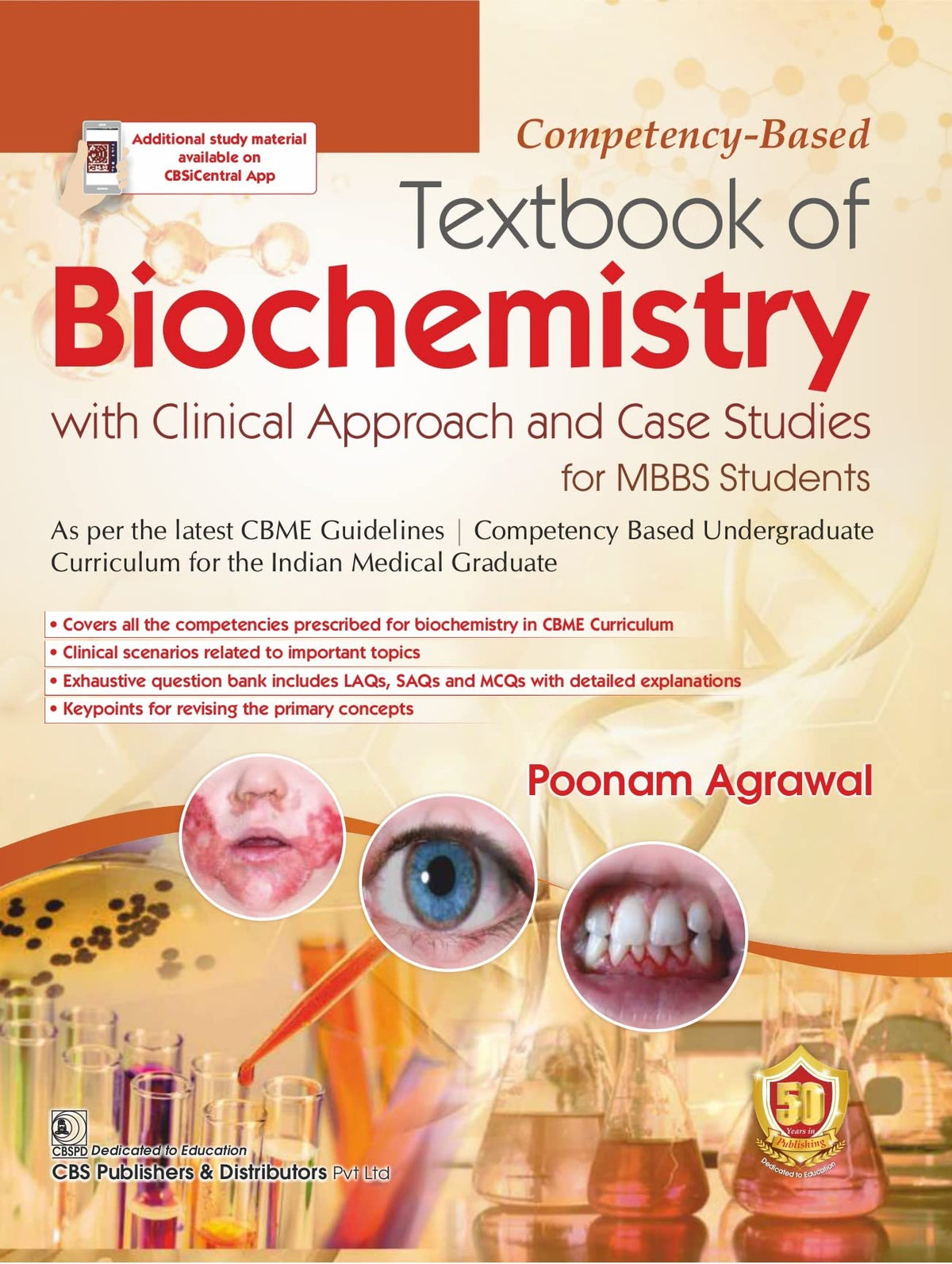 Competency-Based Textbook of Biochemistry with Clinical Approach and Case Studies for MBBS Students 1/e (PB- 2023) By Poonam Agarwal