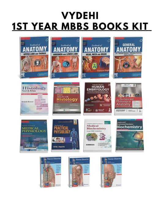 Vydehi 1st Year MBBS Books Kit